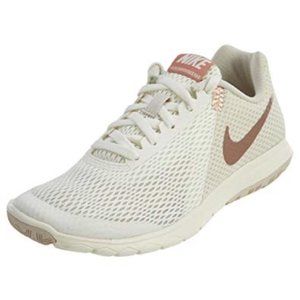 NIKE Flex Experience White Sneakers Rose Gold